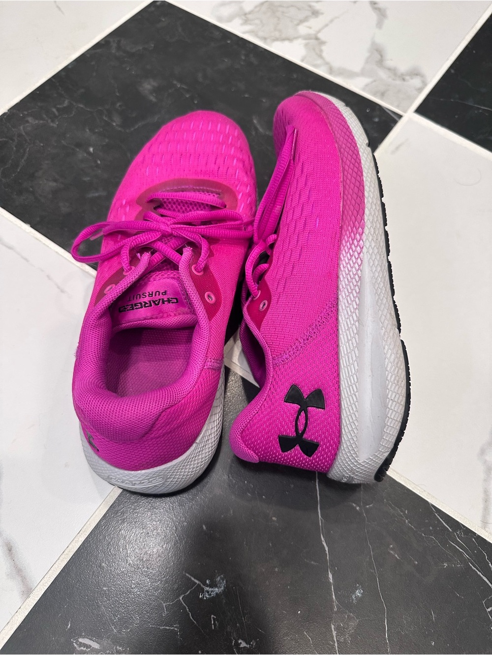 Under Armour Bright Magenta Athletic Running Shoes